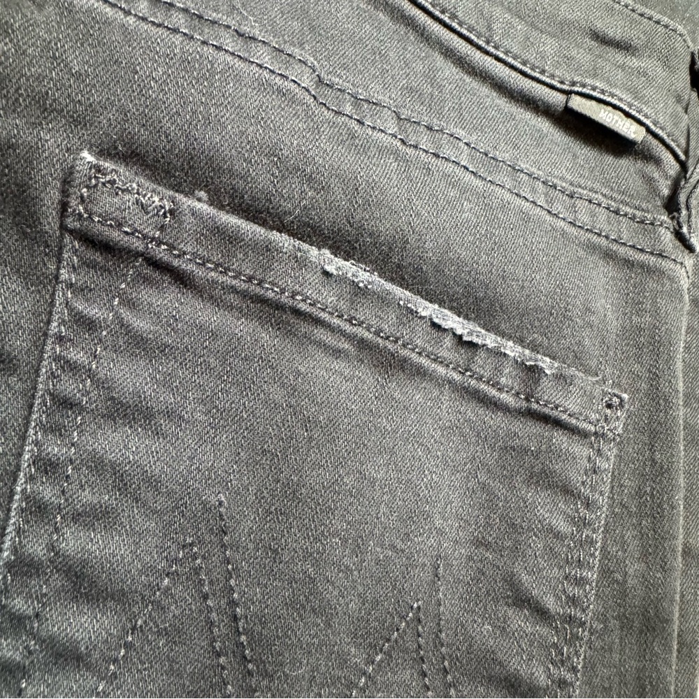 MOTHER Women's Black Jeans - Picture 12 of 14